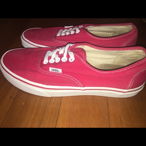 vans trainers red